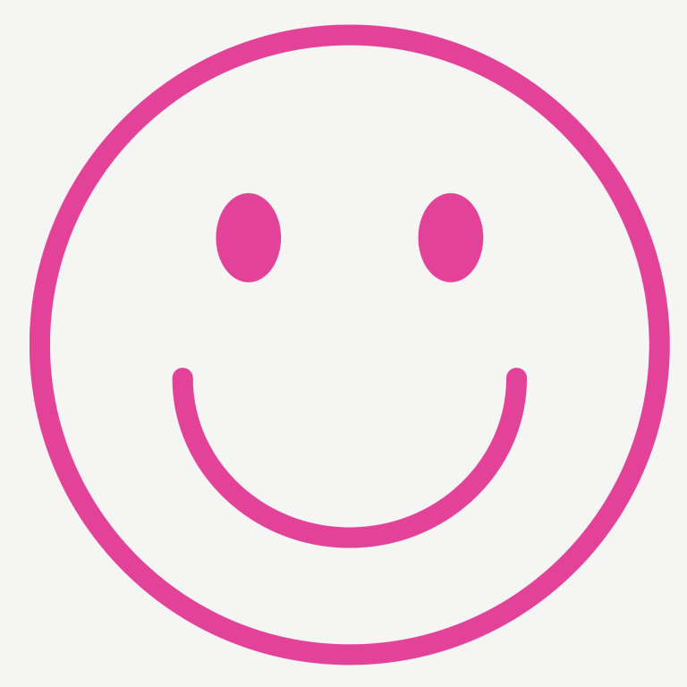 Icon Authentizität Icon Smiley als Symbol für Authentizität