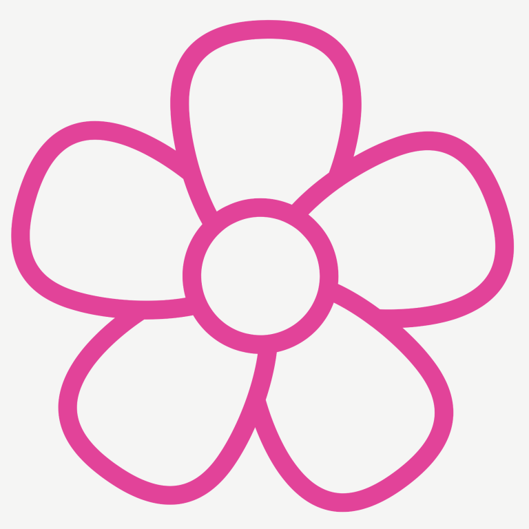 Icon Wertschätzung & Zusammenarbeit Icon Blume als symbol für Icon Wertschätzung & Zusammenarbeit